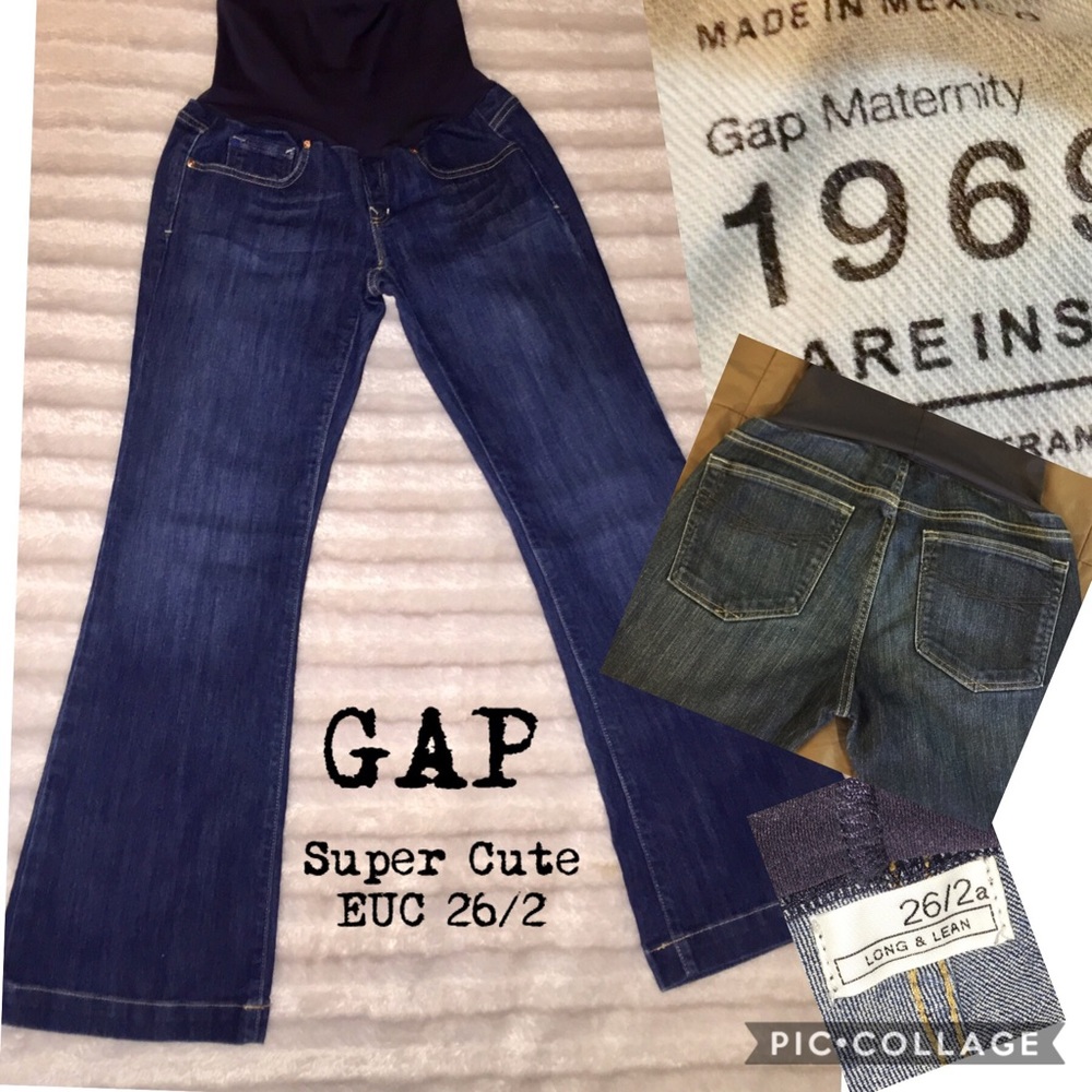 GAP Maternity Jeans Size 26/2 Small/Medium EUC
